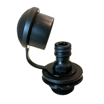 Flush-M Mercury Motors Flush Quick Release Port w/90 Elbow - Black [FM-BLK]