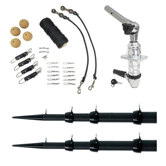 Tigress XD Top Mount System - 18 Carbon Fiber Black/Black Ultimate Rigging Kit [88679-00]