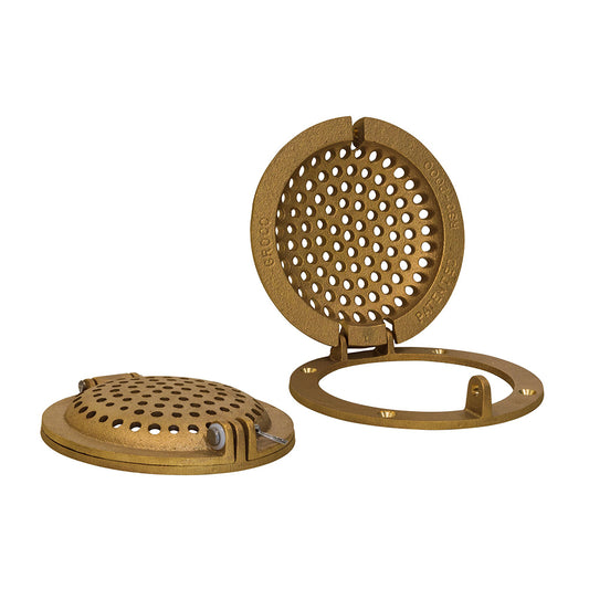 GROCO Bronze Round Hull Strainer w/Access Door f/Up To 1" Thru-Hull [RSC-1000]